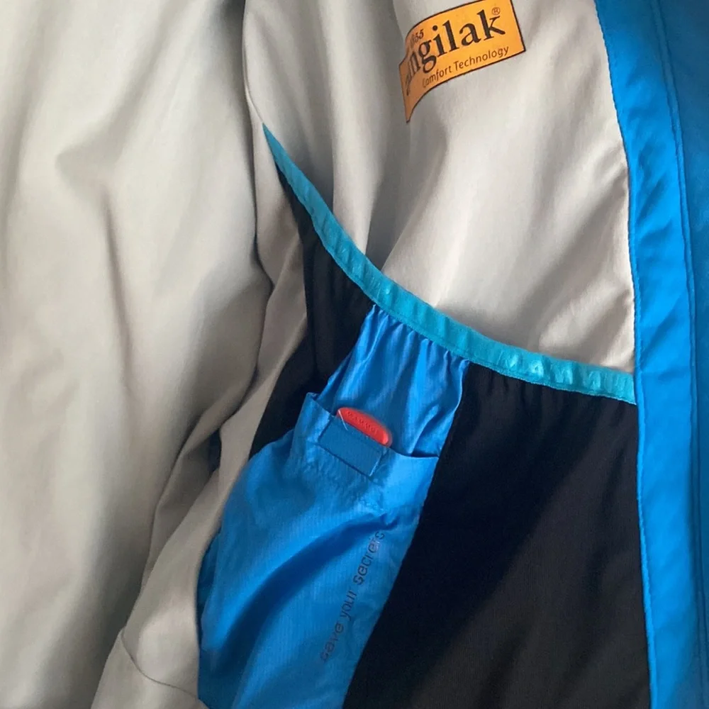 Mammut  womens medium zip up jacket bright blue, zip pockets, hooded - Picture 6 of 11